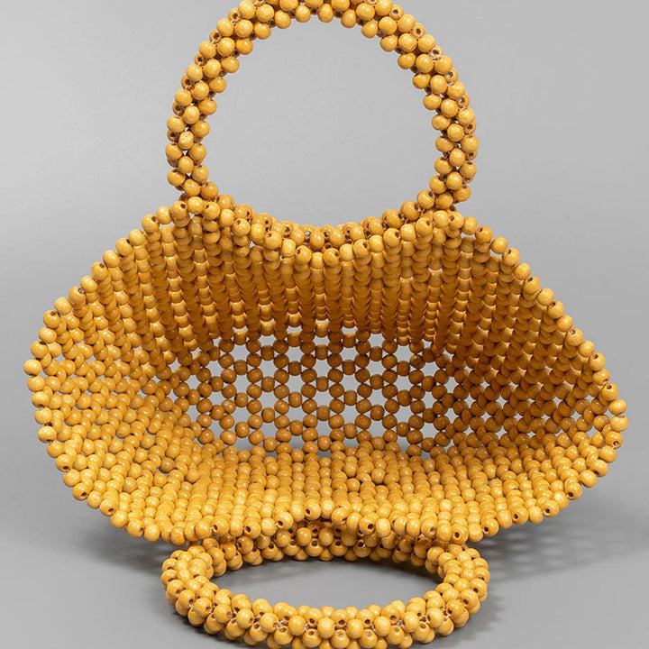 The Megan Wooden Bead Tote