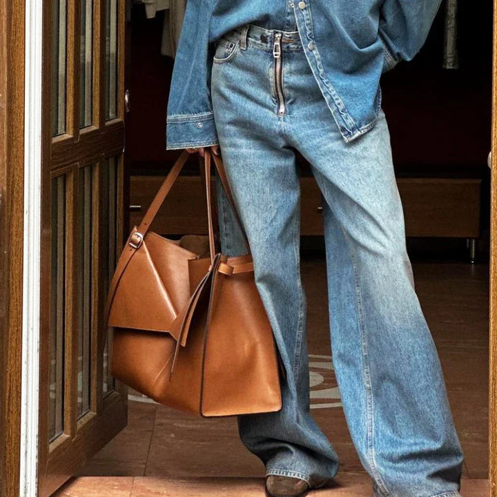 The Heather Leather Tote