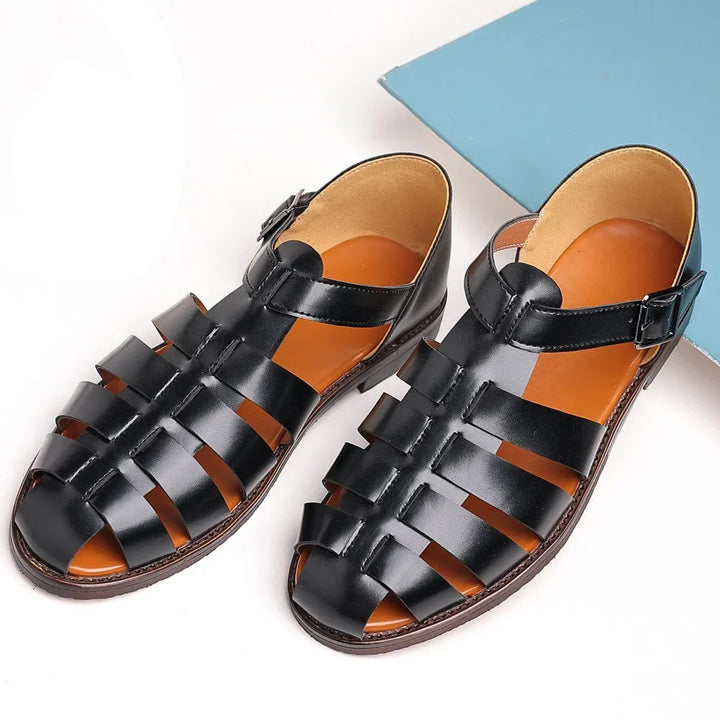 Olivia Leather Fisherman Sandal