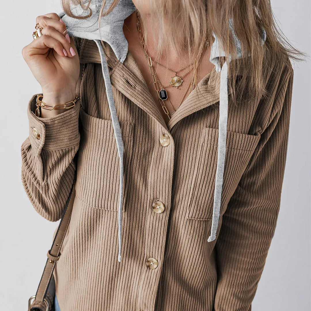 Summer Hooded Button Shirt