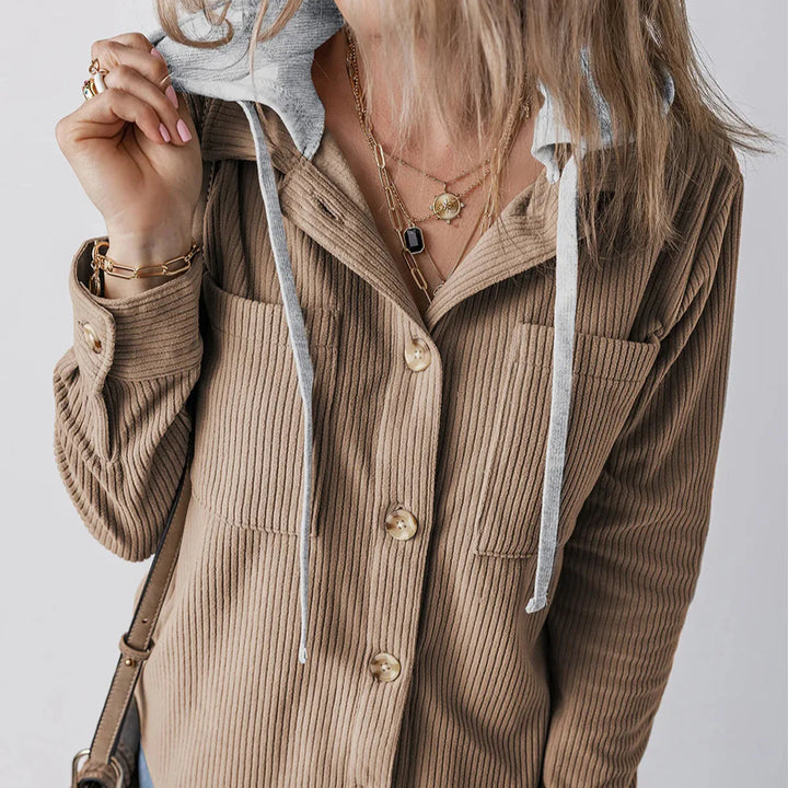 Summer Hooded Button Shirt