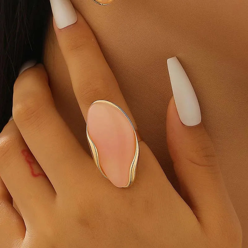 Velour Cabochon Gemstone Ring