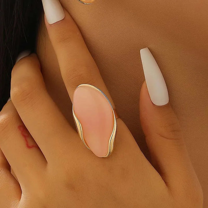 Velour Cabochon Gemstone Ring
