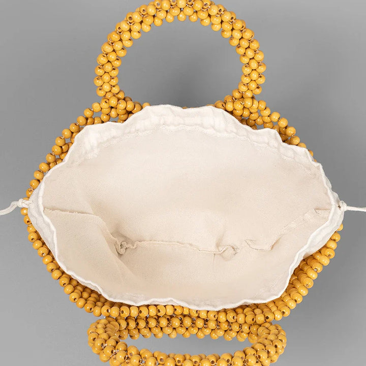 The Megan Wooden Bead Tote