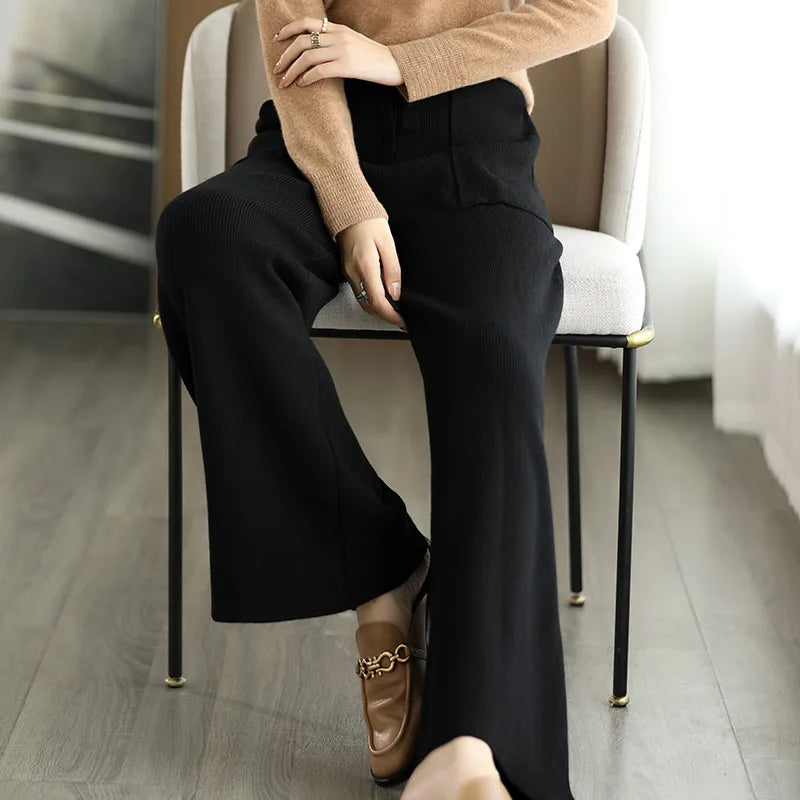The Megan Wool Knit Pant
