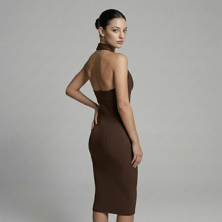 Megan Cowl Neck Midi Dress