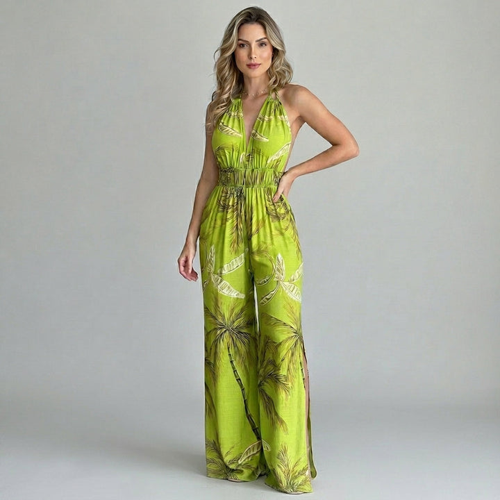 Brooklyn Halter Slit Maxi Dress