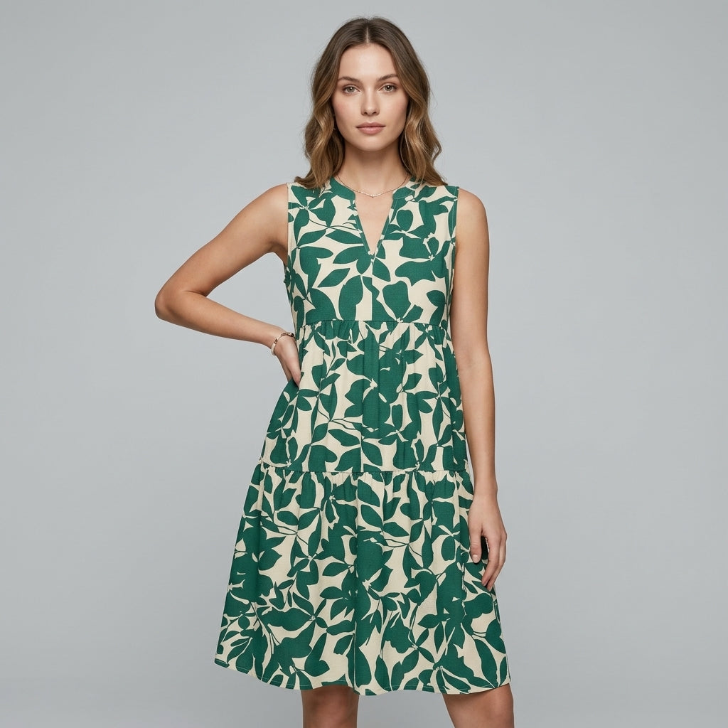 Nicole Tiered Babydoll Mini Dress