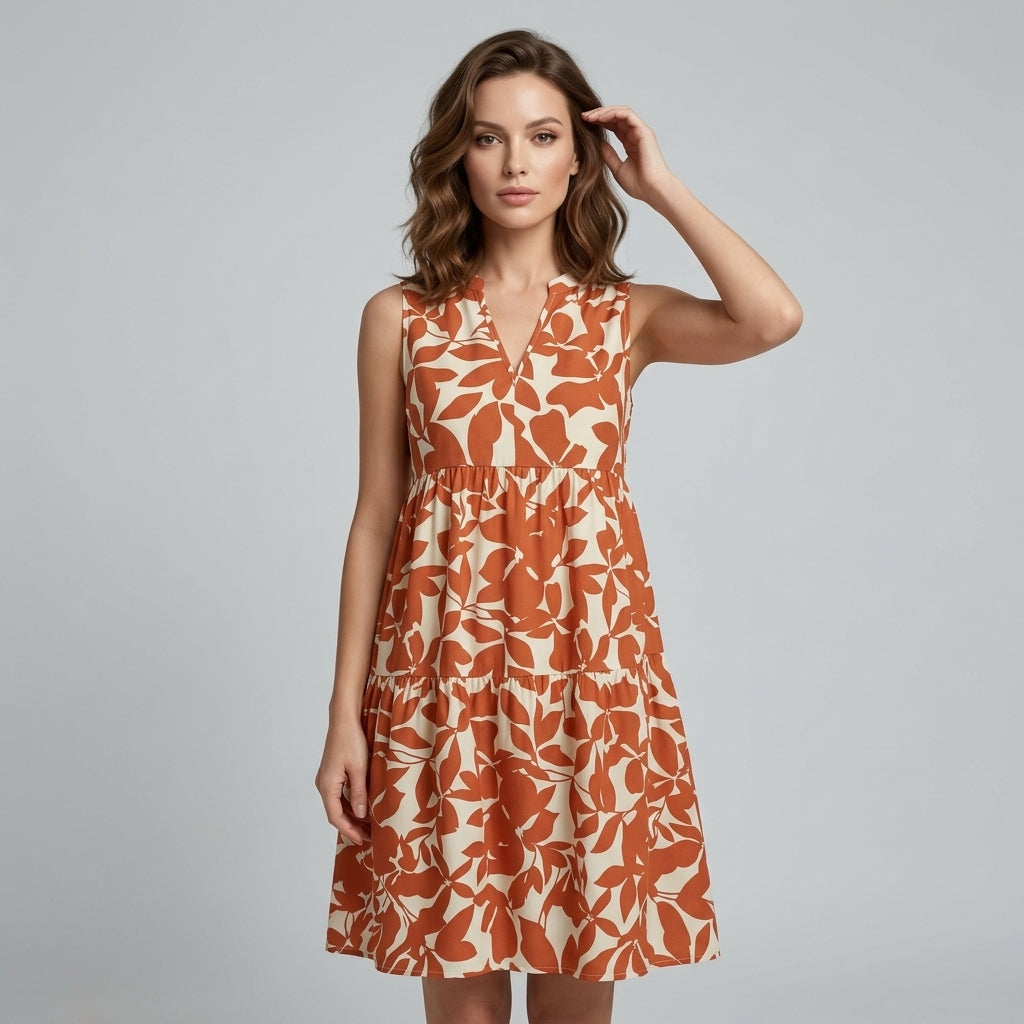 Nicole Tiered Babydoll Mini Dress