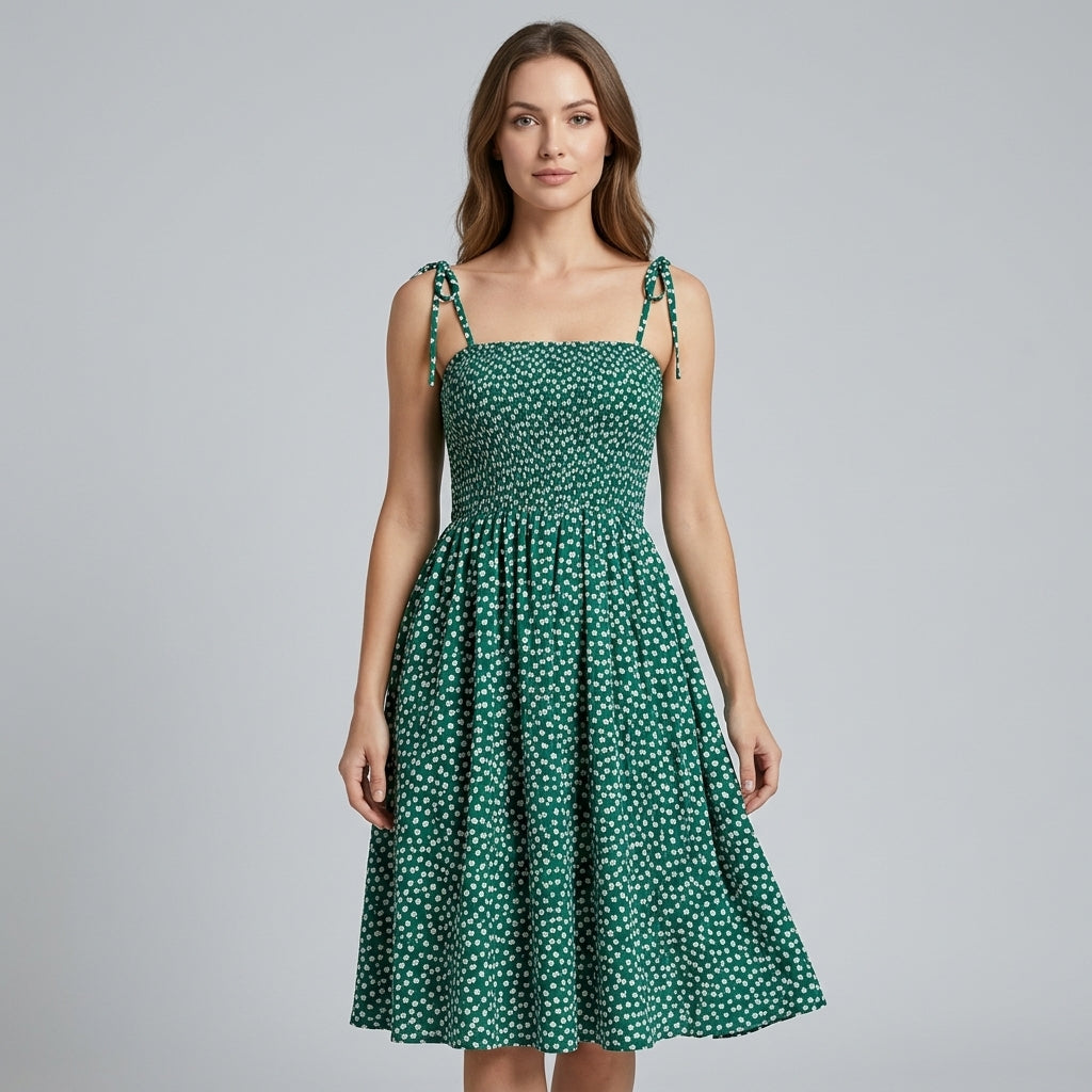 Lauren Smocked Mini Dress