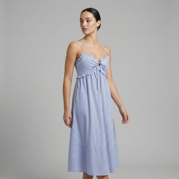 Hailey Tie-Front Midi Dress
