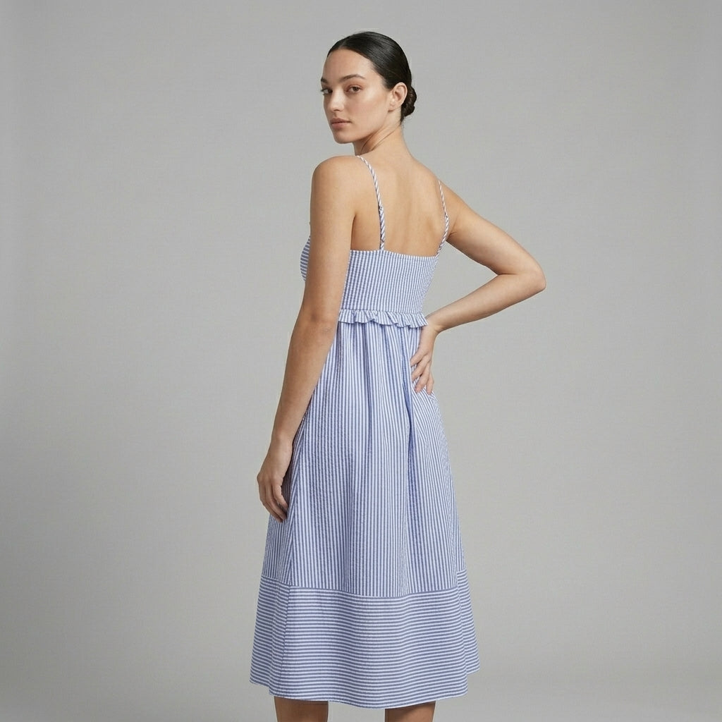Hailey Tie-Front Midi Dress