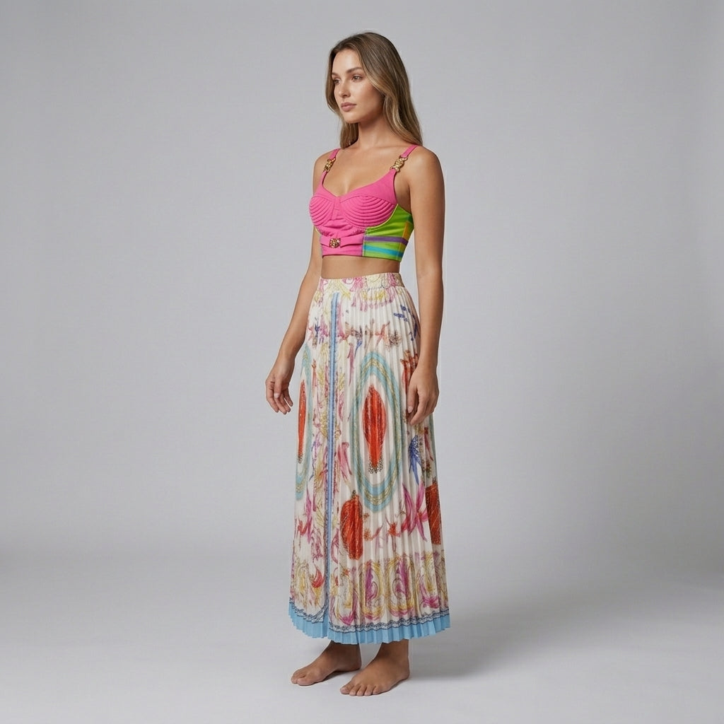Natalie Pleated Two-Piece Set