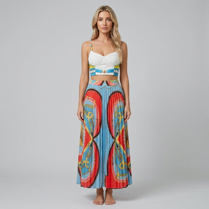 Natalie Pleated Two-Piece Set