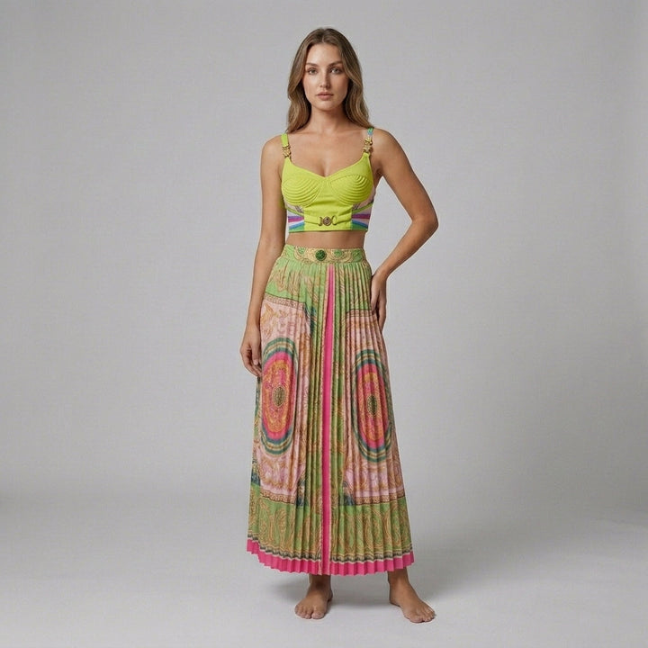 Natalie Pleated Two-Piece Set