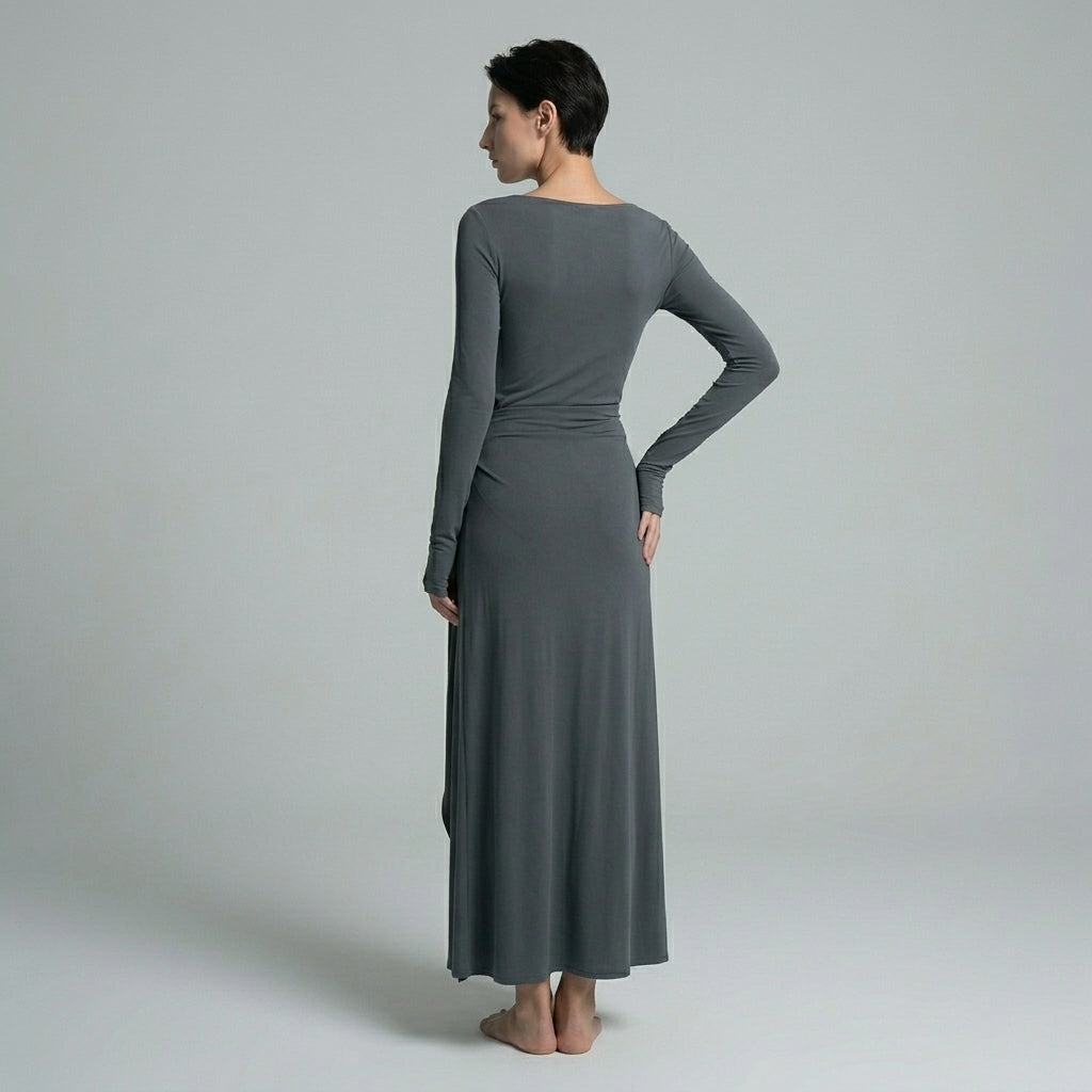 Lindsey Knotted Draped Maxi Dress