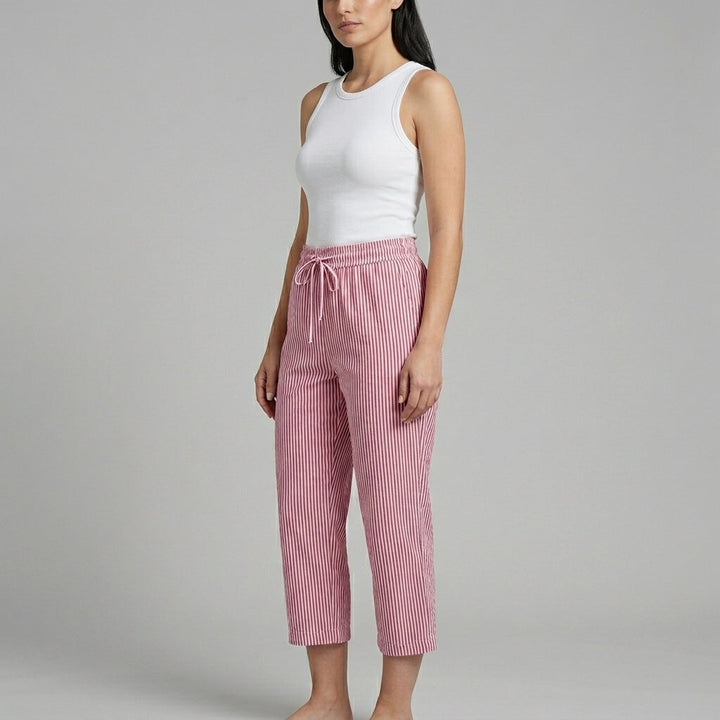 Grace Striped Wide-Leg Pants