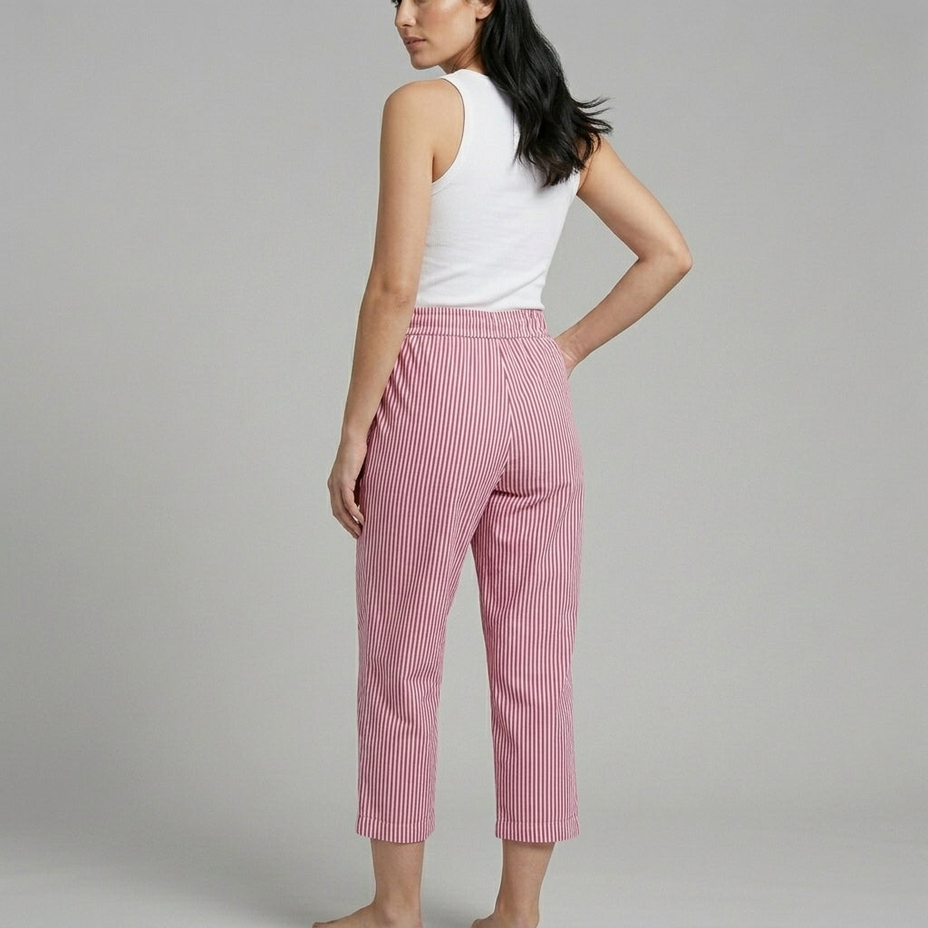 Grace Striped Wide-Leg Pants