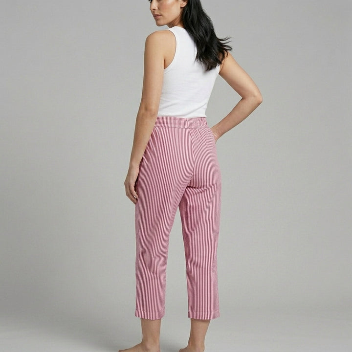 Grace Striped Wide-Leg Pants