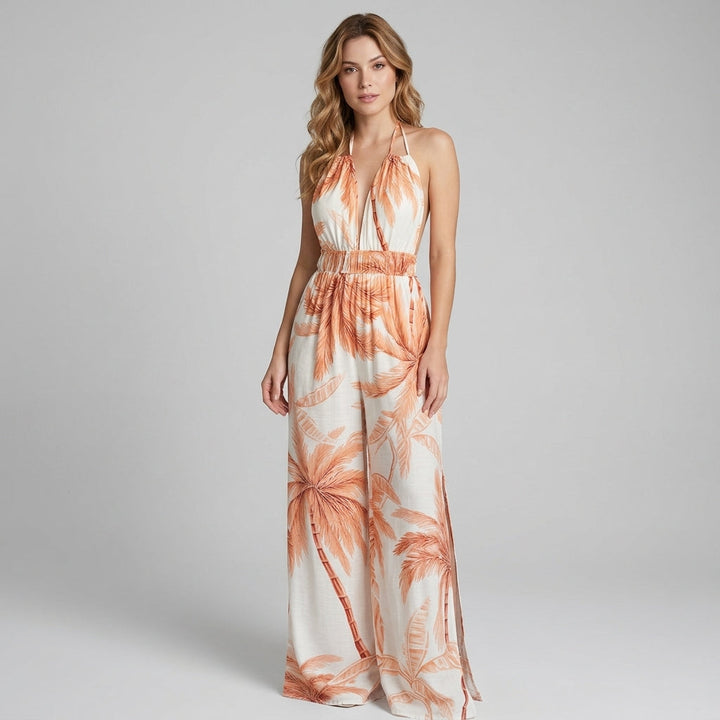 Brooklyn Halter Slit Maxi Dress