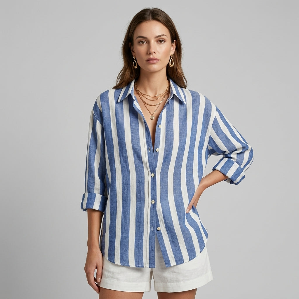 Shannon Striped Button-Down Shirt