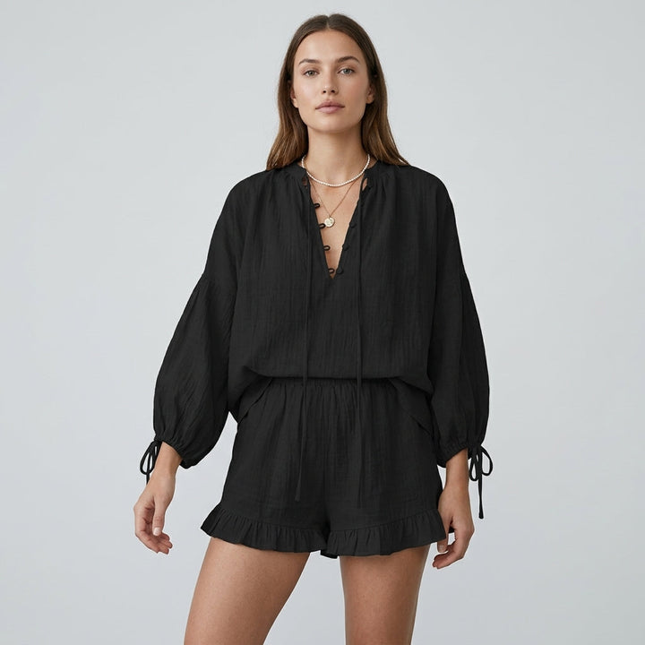 Elle Ruffle Two-Piece Set