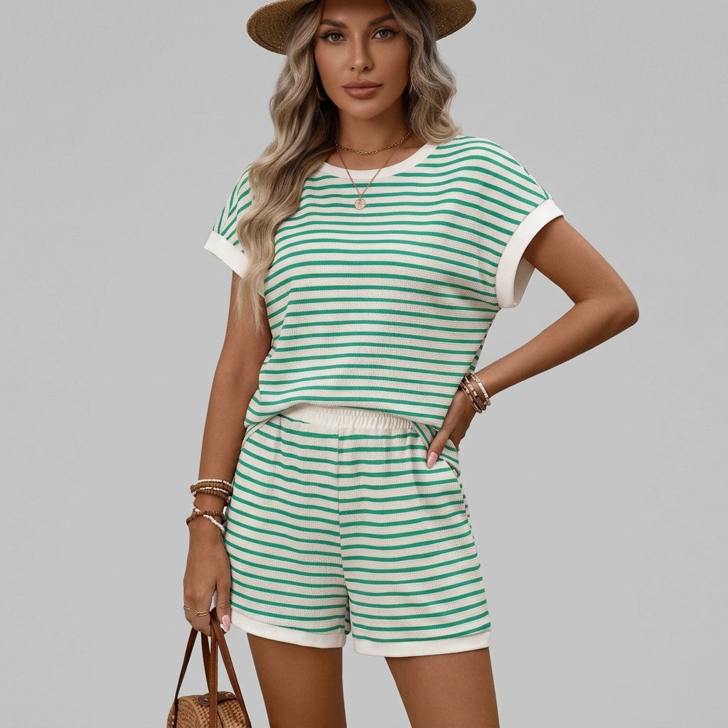 Ashley Striped Two-Piece Set