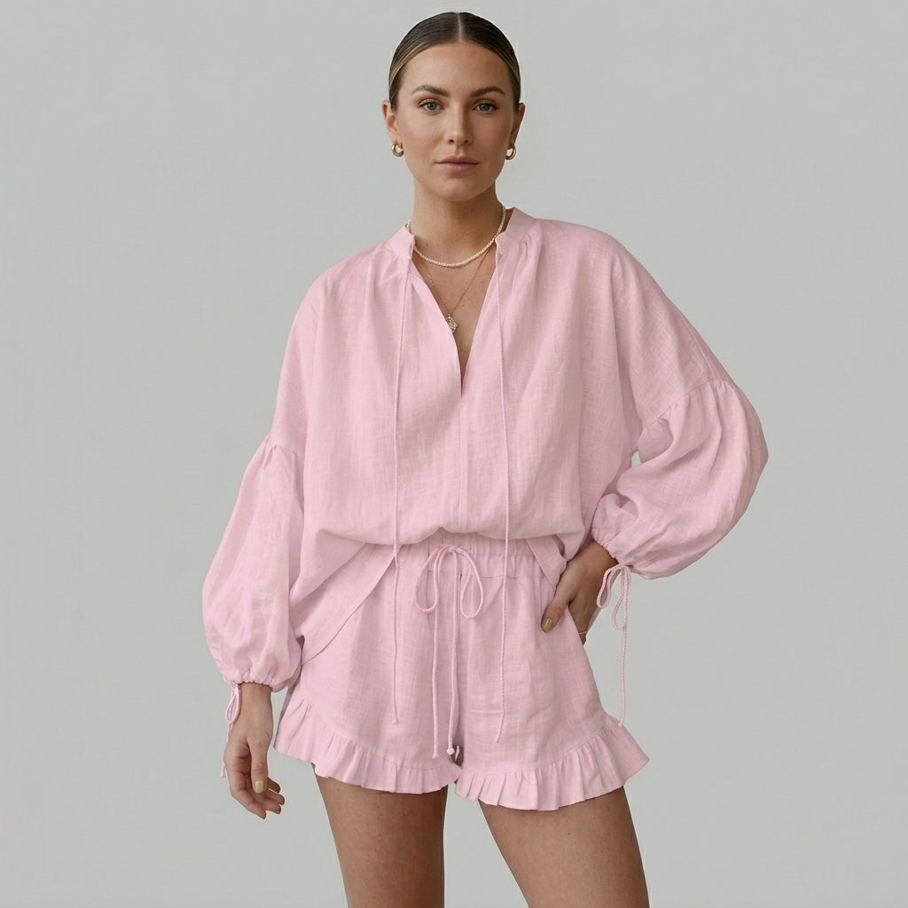 Elle Ruffle Two-Piece Set