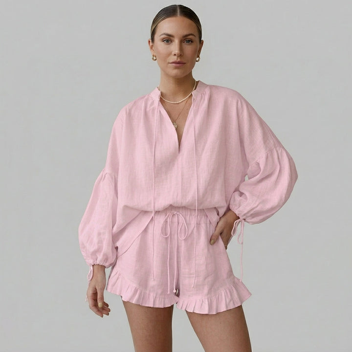 Elle Ruffle Two-Piece Set