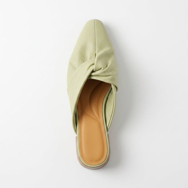 Stephanie Leather Twist Mule