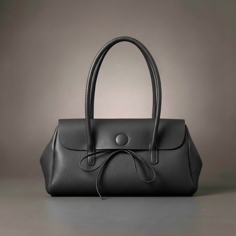Shelby Bow Leather Handbag