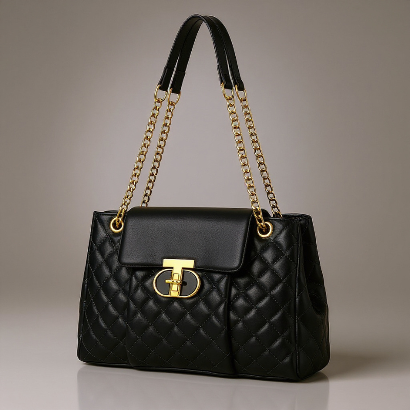 The Nicole Quilted Chain Bag