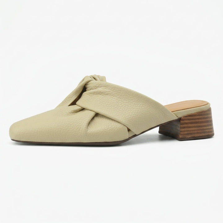 Stephanie Leather Twist Mule
