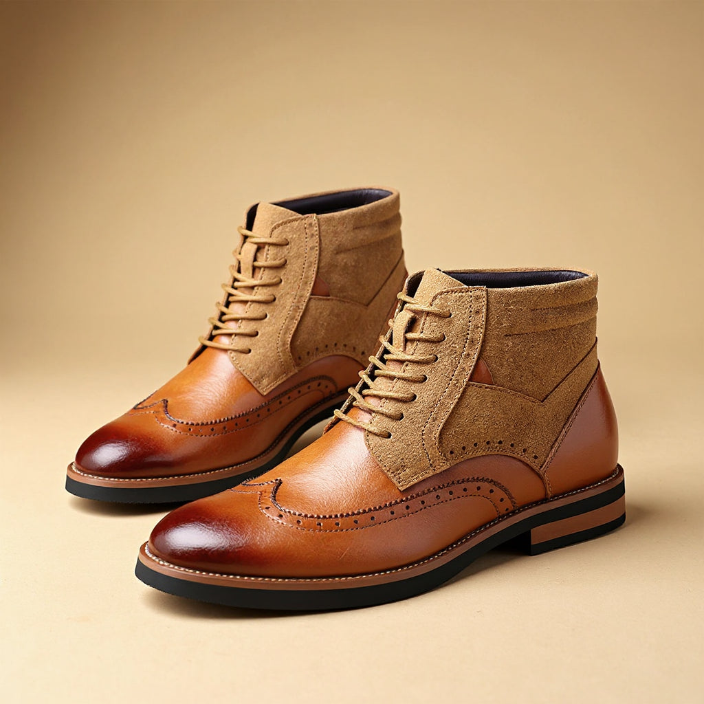 Heather Wingtip Boot