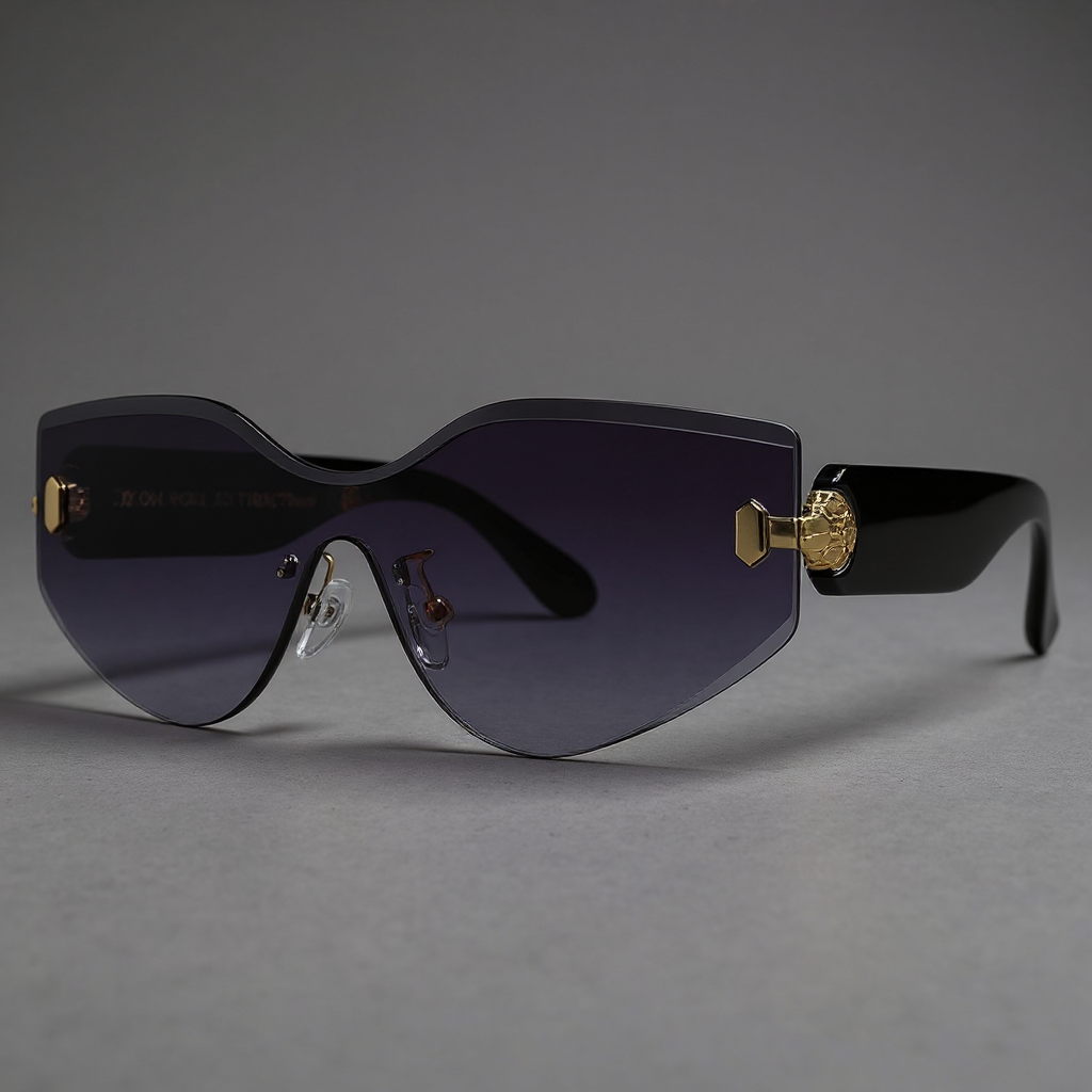 Grant Oversized Rimless Sunglasses