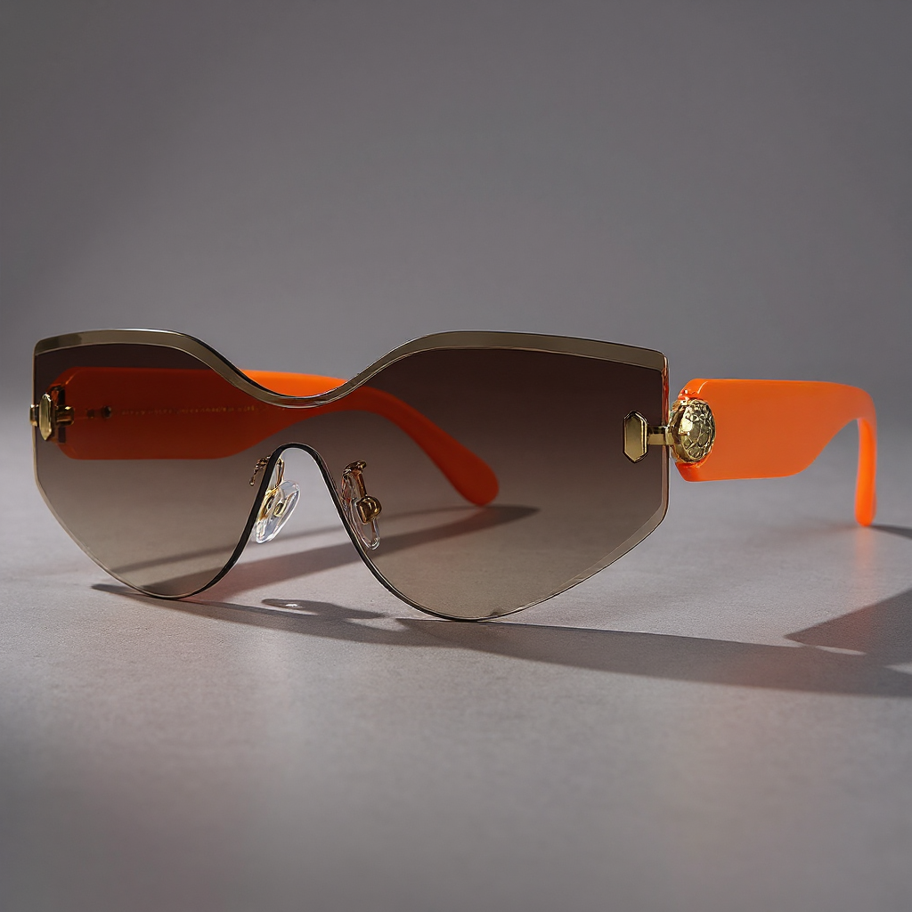 Grant Oversized Rimless Sunglasses