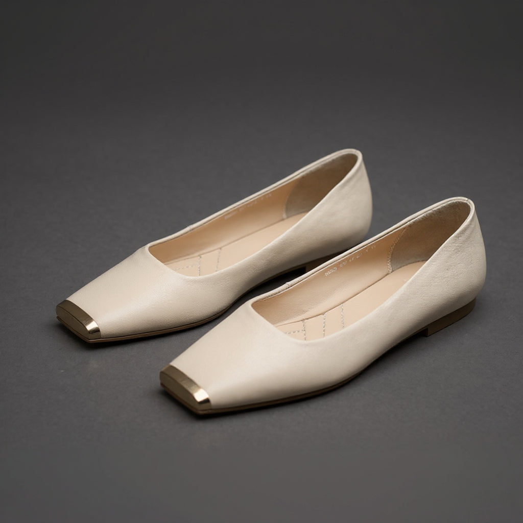 Nicole Gold Toe Ballet Flat
