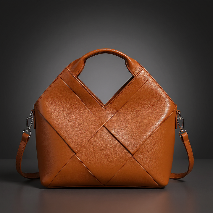 Velour Contour Structured Handbag