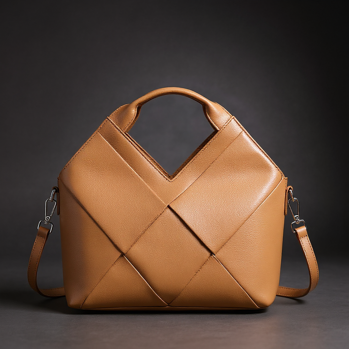 Velour Contour Structured Handbag