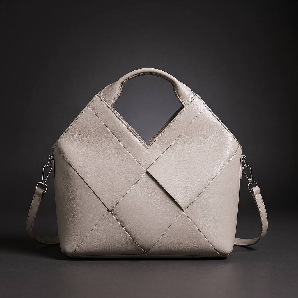 Velour Contour Structured Handbag