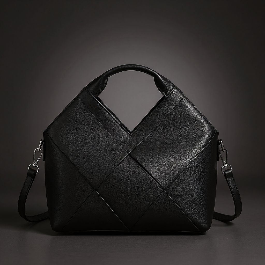 Velour Contour Structured Handbag