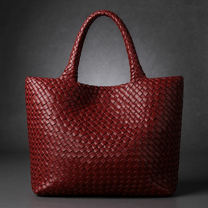 Summer Handwoven Leather Tote
