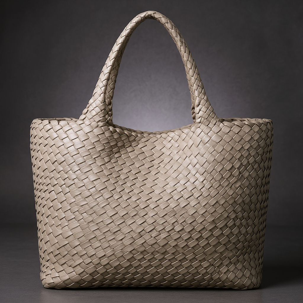 Summer Handwoven Leather Tote