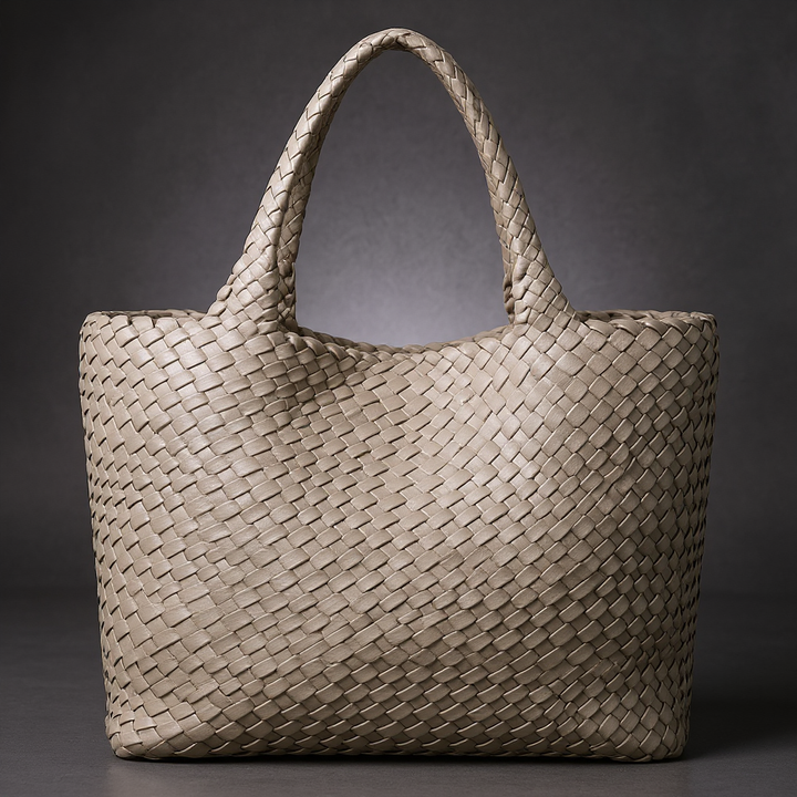 Summer Handwoven Leather Tote
