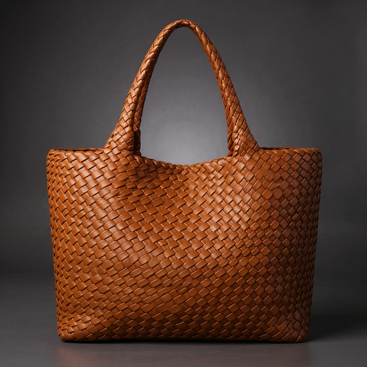 Summer Handwoven Leather Tote