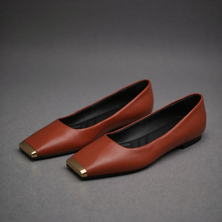 Nicole Gold Toe Ballet Flat