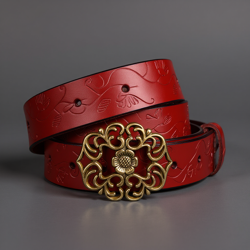 Reese Floral Buckle Belt