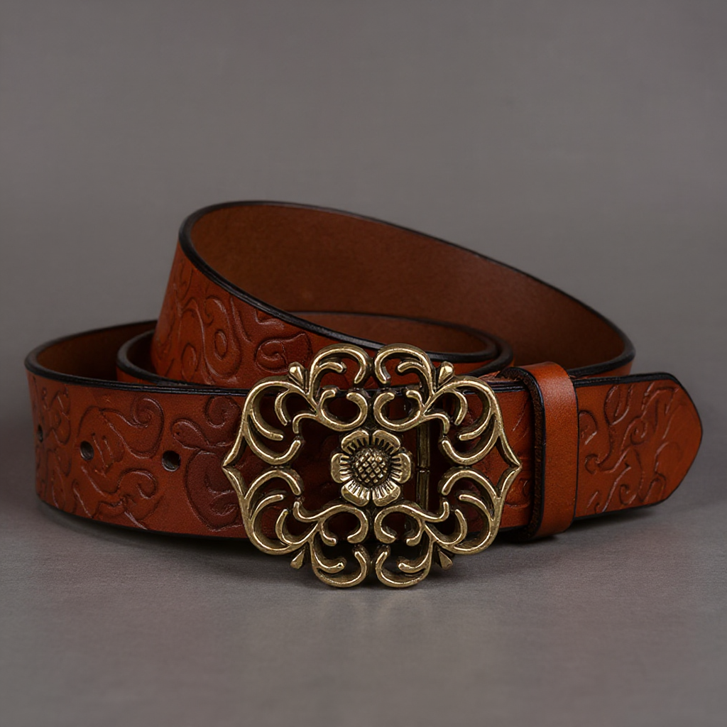 Reese Floral Buckle Belt