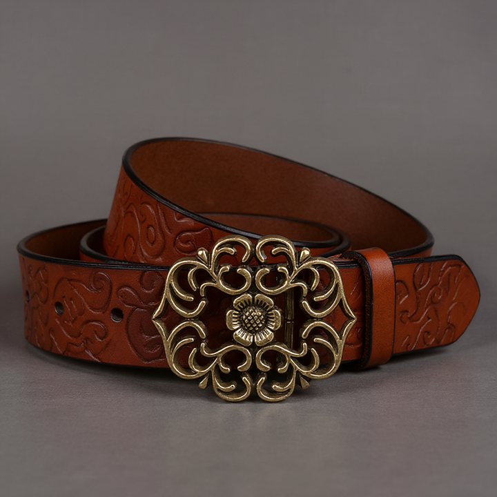 Reese Floral Buckle Belt