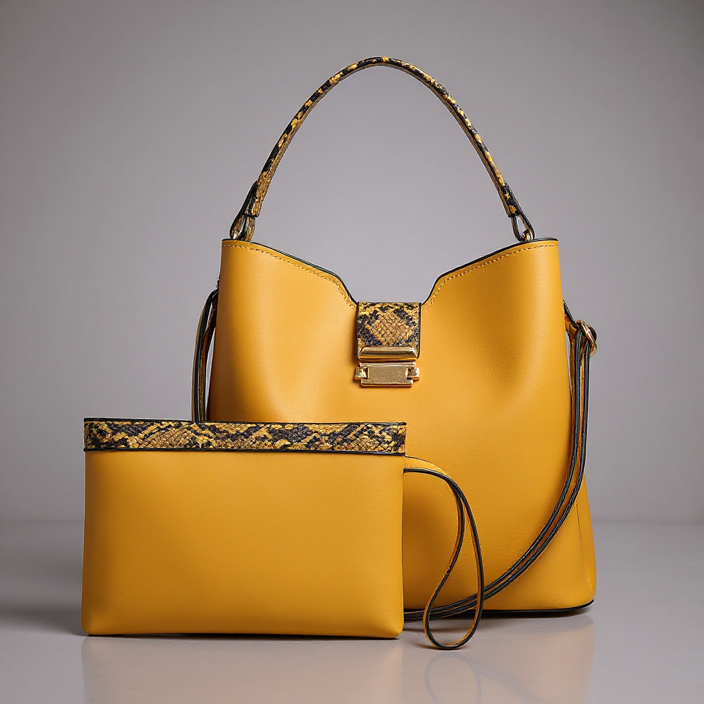 Paige Snake-Embossed Shoulder Bag